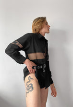 Load image into Gallery viewer, mesh cut out // oversized shirt

