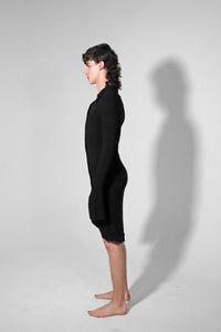 asymmetric // knitted shirt dress