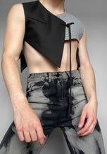 Load image into Gallery viewer, asymmetric // tailored waist coat
