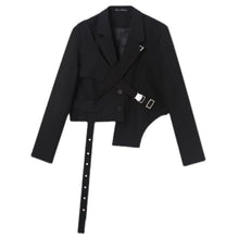 Load image into Gallery viewer, asymmetric strap over // blazer jacket
