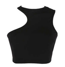 Load image into Gallery viewer, asymmetric cropped // tank top
