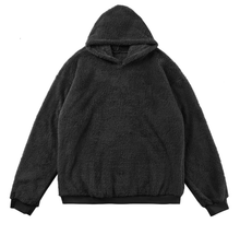 Load image into Gallery viewer, black // lofty fleece hoodie
