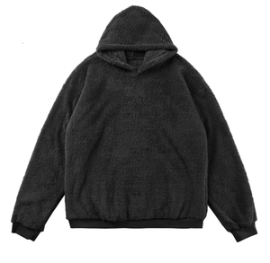 black // lofty fleece hoodie