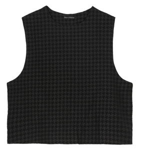 hounds tooth // winter vest