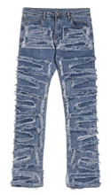 Load image into Gallery viewer, extreme distressed patch // jeans
