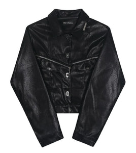 unzip me // vegan leather jacket