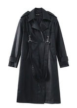 Load image into Gallery viewer, vegan leather // hardware trench
