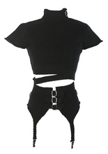 Load image into Gallery viewer, suspender // high neck sweater
