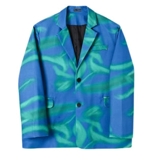 vivid liquid print // blazer jacket